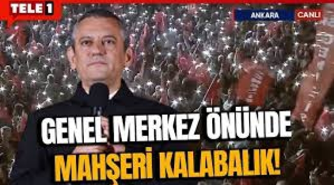 Özel genel merkez önünde partililere "Bizi vurmak kurtuluş mu?"