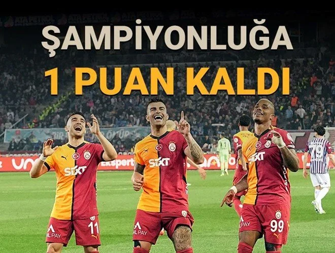 Şampiyonluğa 1 puan kaldı!
