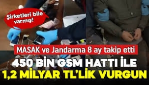 450 bin GSM hattının kullanıldığı dolandırıcılık