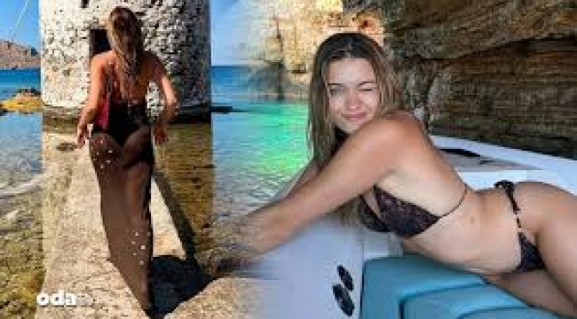 Afra Saraçoğlu'nun bayram tatili: Karelere yorum yağdı