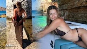 Afra Saraçoğlu'nun bayram tatili: Karelere yorum yağdı