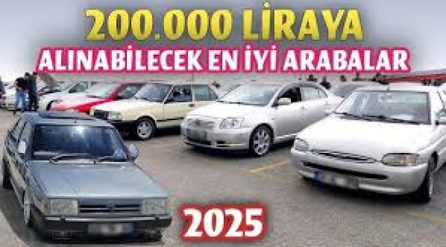 Bu fiyata hala otomobil var! İşte, 200 bin TL'ye alınabilecek 2.el araçlar