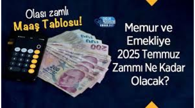 Emekli zammı ile Temmuz 2025 maaşları ne kadar yatacak?