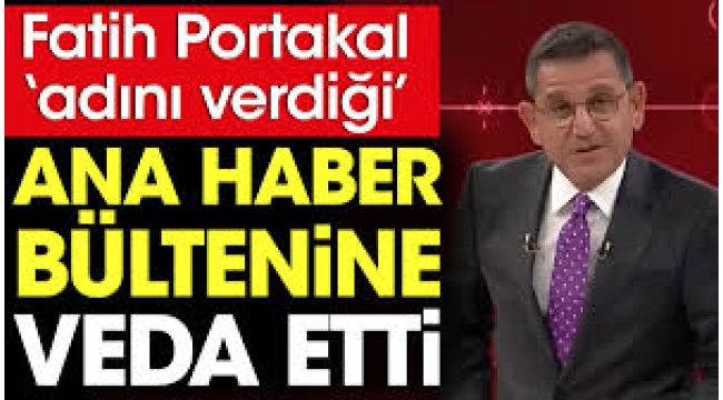 Fatih Portakal'dan Sözcü TV'ye veda! 'İyi başladım iyi bitirdim'