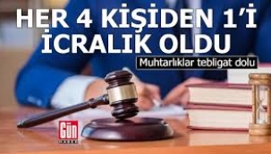 Her 4 kişiden 1'i icralık oldu: Muhtarlıklar tebligat dolu