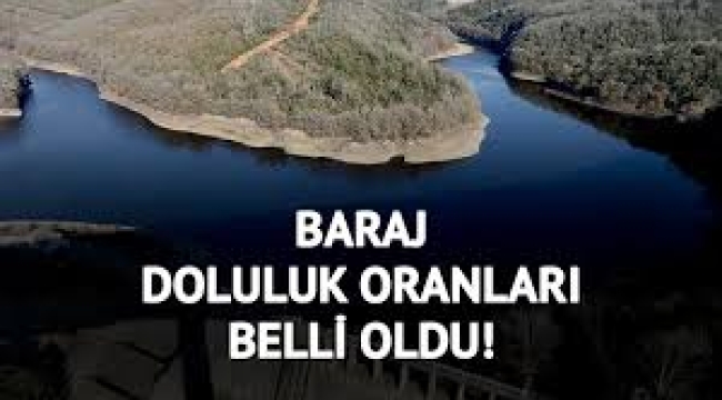 İşte barajların doluluk oranları…