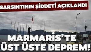Marmaris'te 5.8 büyüklüğünde deprem! İzmir'den hissedildi