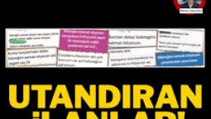 Utandıran ilanlar: Borç, böbrek sattırıyor!