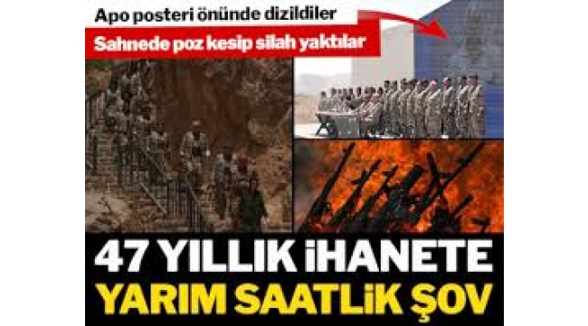 47 yıllık ihanete 30 dakikalık şov