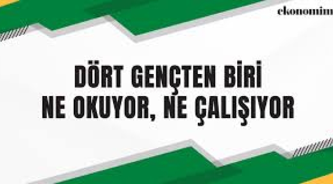 Her dört gençten biri ne okulda ne işte