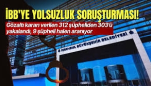 İBB'ye yönelik yolsuzluk soruşturmasında şüpheli sayısı 312'ye yükseldi