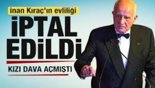 İş insanı İnan Kıraç'ın evliliğinin iptali için açılan davada karar