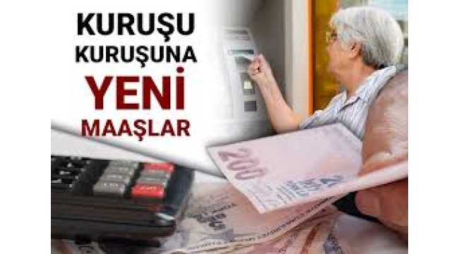 Memur ve memur emeklisi maaşları belli oldu..