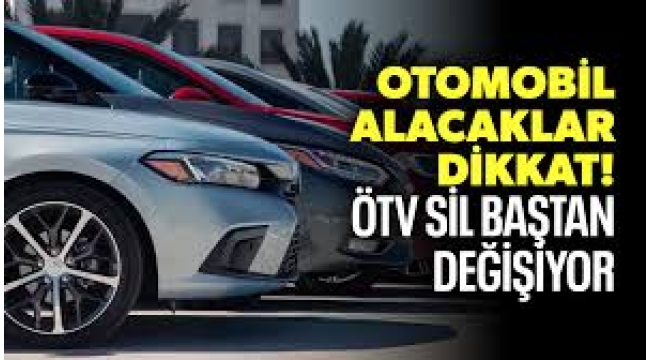 Otomotivde ÖTV sil baştan