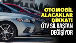Otomotivde ÖTV sil baştan