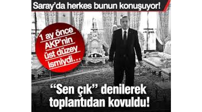 AKP'nin üst düzey ismiydi… "Sen çık" denilerek toplantıdan kovuldu!