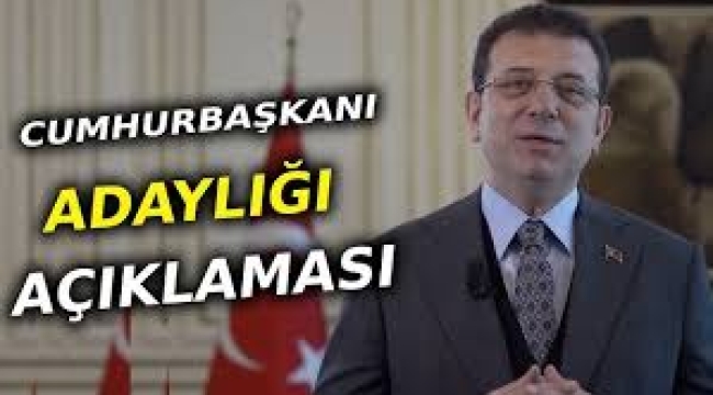 Ekrem İmamoğlu'ndan flaş adaylık açıklaması: "Seçime giremezsem..."