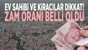 Ev sahibi ve kiracılar dikkat... Zam oranı belli oldu