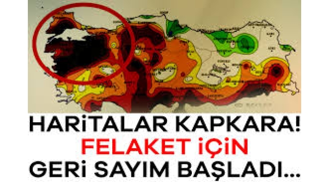 Haritalar kapkara oldu, felaket için geri sayım başladı