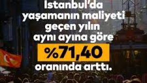İstanbul'da yaşam maliyeti arttı!