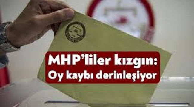 MHP'liler kızgın: Oy kaybı derinleşiyor