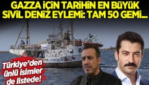 Tarihin en büyük sivil deniz eylemi: 50 gemi Gazze için yola çıkıyor