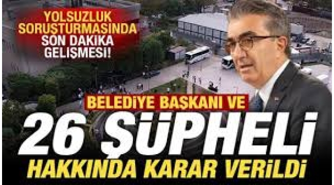 Bayrampaşa Belediye Başkanı Hasan Mutlu hakkında karar!