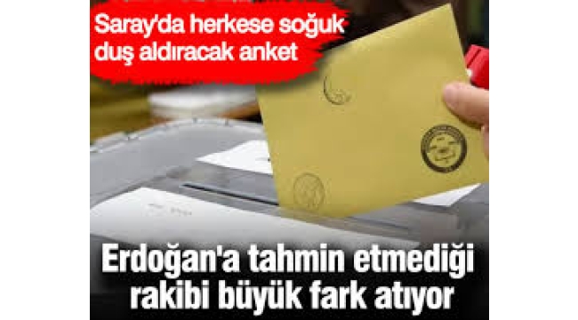 Erdoğan'a tahmin etmediği rakibi büyük fark atıyor