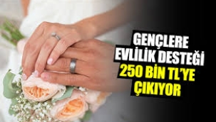 Evlilik kredisi 250 bin TL'ye çıkıyor