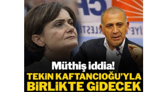 Müthiş iddia: Tekin, Kaftancıoğlu'yla birlikte gidecek