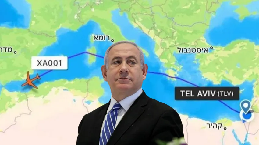 Netanyahu'nun tutuklanma korkusu: Rota değiştirmek zorunda kaldı