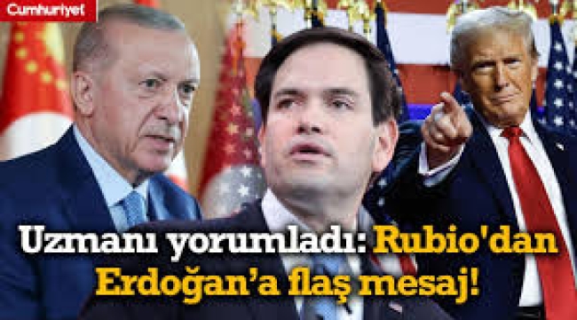 Rubio'dan Erdoğan'a küstah cevap
