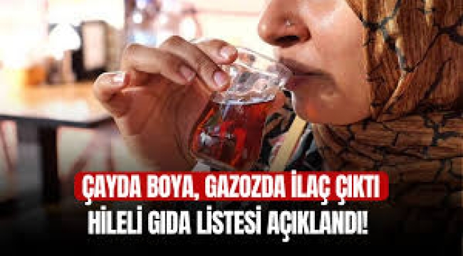Sucukta sakatat, çayda ilaç bulundu...