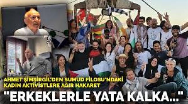 Ahmet Şimşirgil'den Sumud Filosu'na tepki! "Erkeklerle yata kalka..."