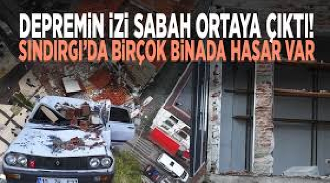 Depremin izleri ortaya çıktı