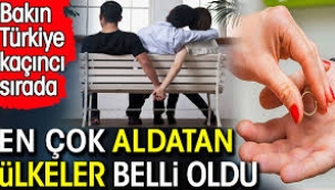 Eşini en çok aldatan ülkeler açıklandı! Bakın Türkiye kaçıncı sırada...