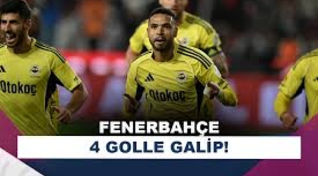 Fenerbahçe Gaziantep FK'yi 4-0 mağlup etti.