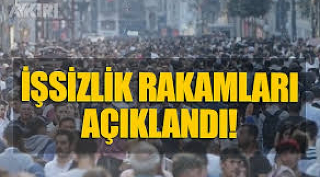 İşsizlik oranı açıklandı