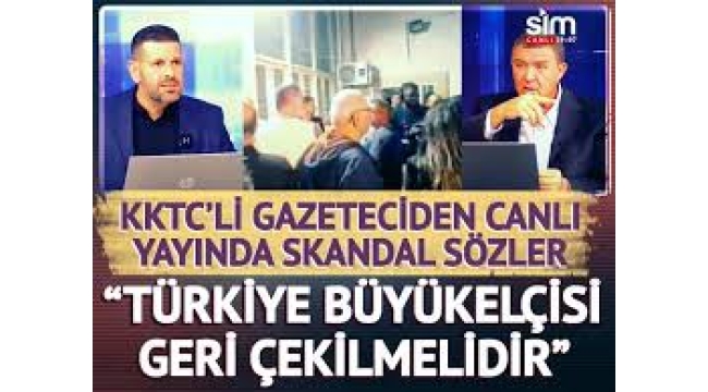 KKTC'li gazeteciden canlı yayında skandal sözler