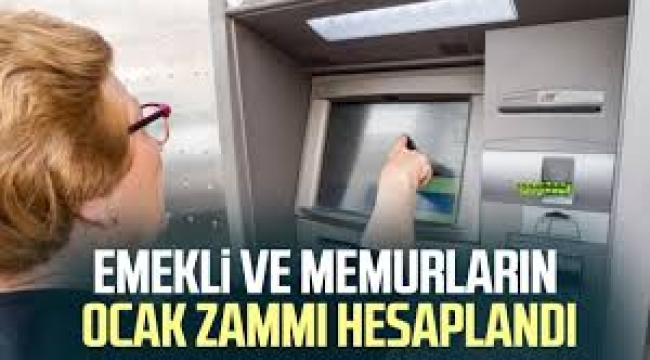 Memur ve emekli Ocak zammı yeniden hesaplandı