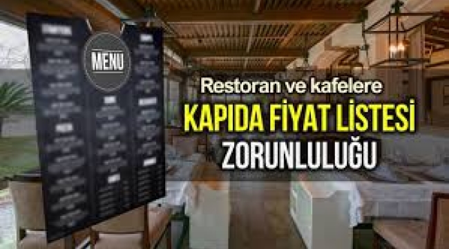 Restoran ve kafelere artık zorunlu: Fiyatlar Bakanlığa bildirilecek