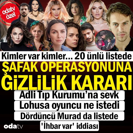 Ünlülere uyuşturucu operasyonu: Listede çok sayıda isim var