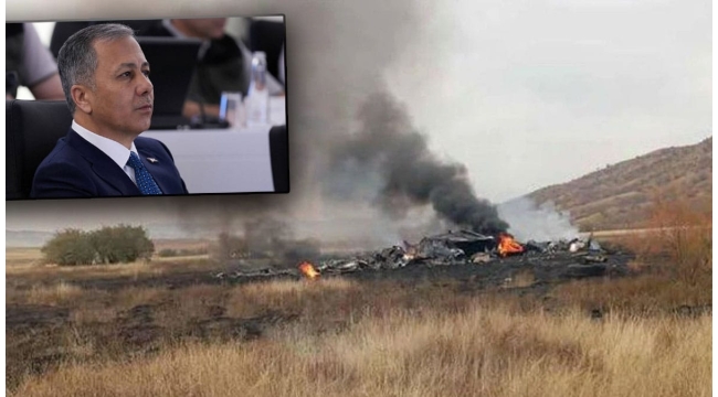 Bakan Yerlikaya'dan Kargo uçağı kazasına ilişkin açıklama