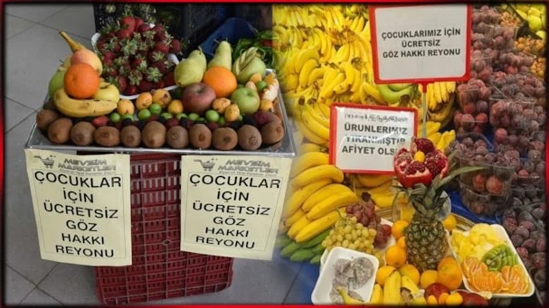 Halkın haline üzülen marketler 'hayır duası' için 'göz hakkı reyonu' açtı!