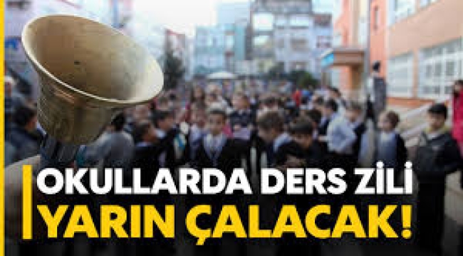 Okullarda ara tatil sona eriyor: Yarın ders zili çalacak