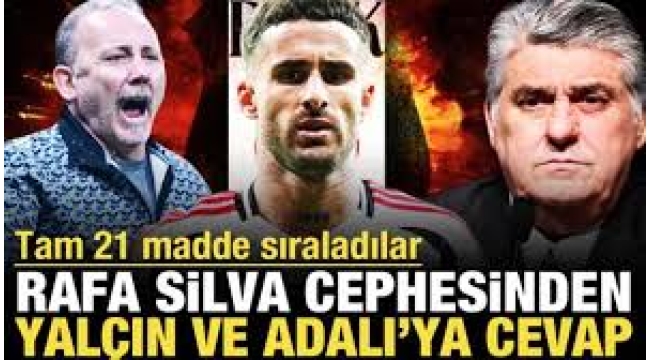Rafa Silva cephesinden Beşiktaş'a 21 maddelik cevap