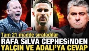 Rafa Silva cephesinden Beşiktaş'a 21 maddelik cevap