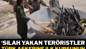 Sözde silah bırakan teröristler yıldönümlerini böyle kutladı