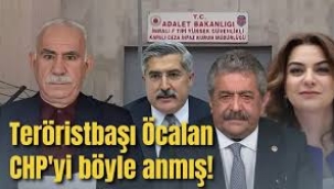 Teröristbaşı Öcalan'dan CHP açıklaması