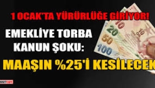 1 Ocak'tan itibaren borcu olan emeklinin maaşından para kesilecek!